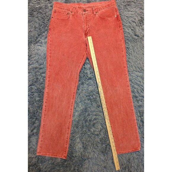 Levis 511 Corduroy Pants Size 36 x 32 Classic Salmon Pink Casual Nantucket EUC! - Picture 7 of 10
